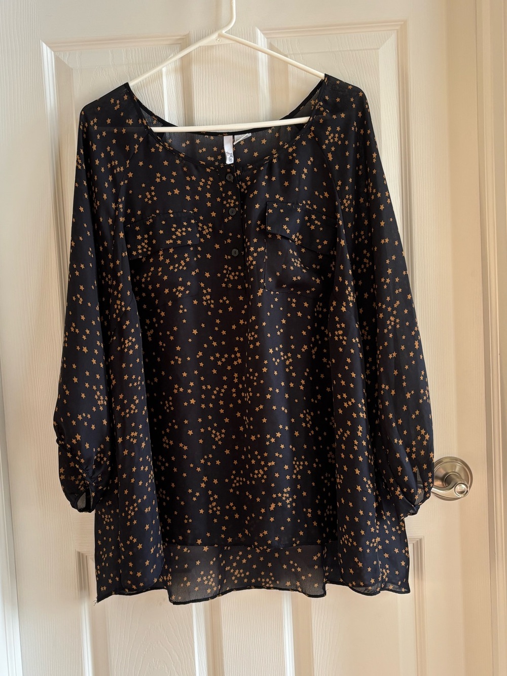 Sami Jo sheer blouse
